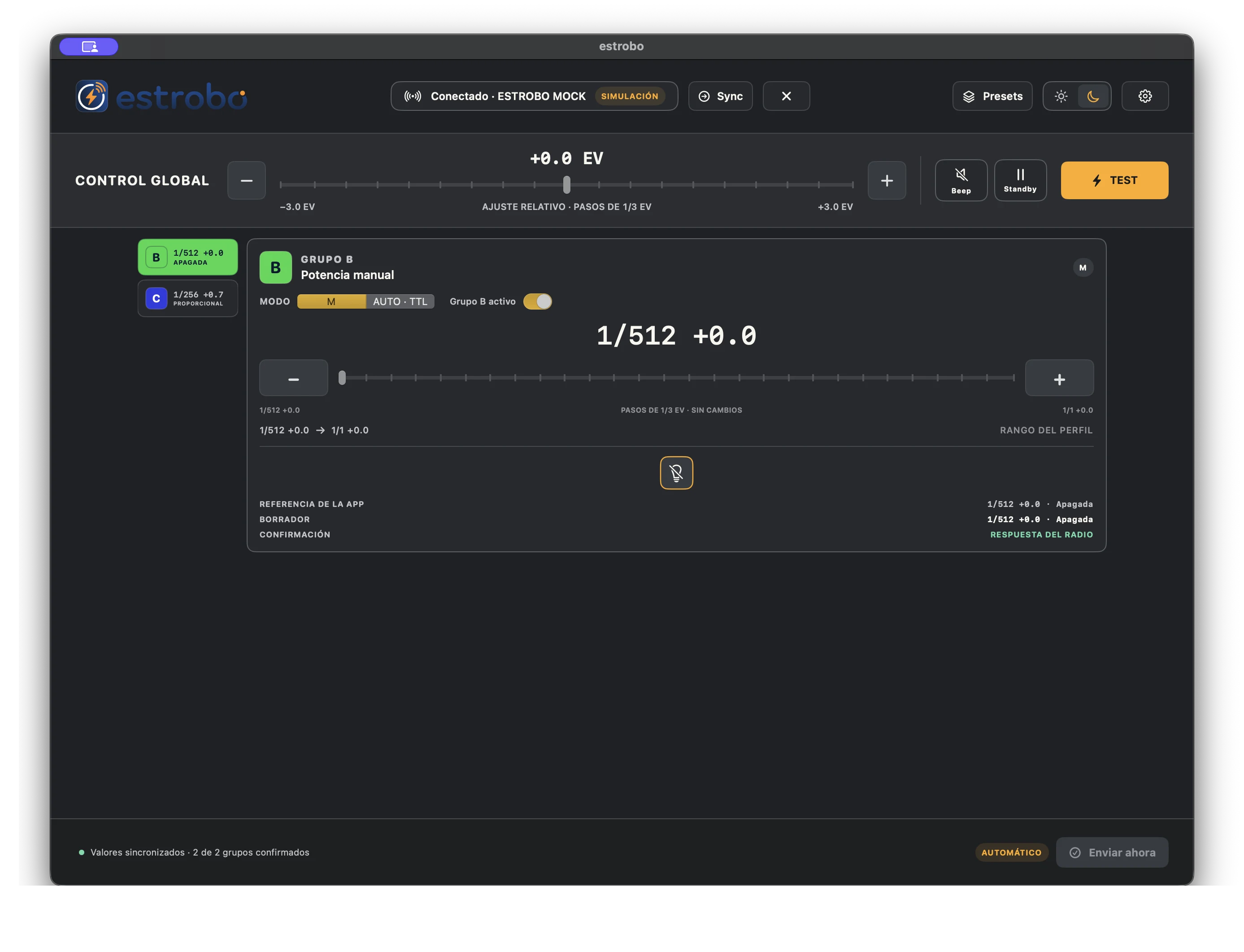 Inspector view with detailed power and modeling controls
